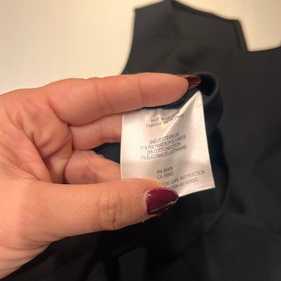 THEORY Black Sleeveless Cut Out Sheath Dress Size 0 - Picture 7 of 11